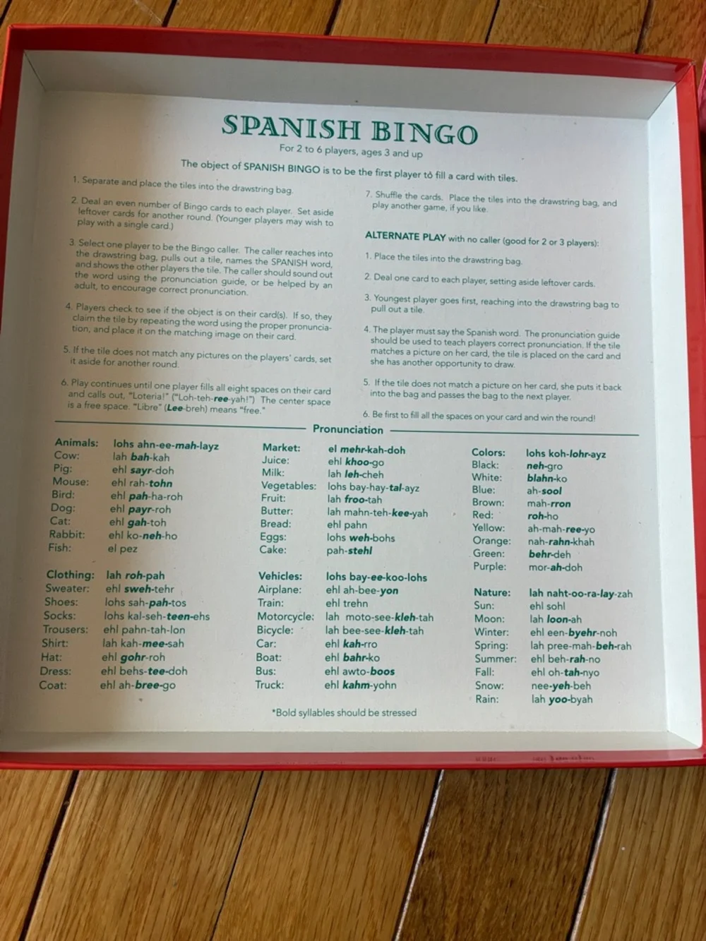 eeboo -  SPANISH BINGO - Picture 10 of 14